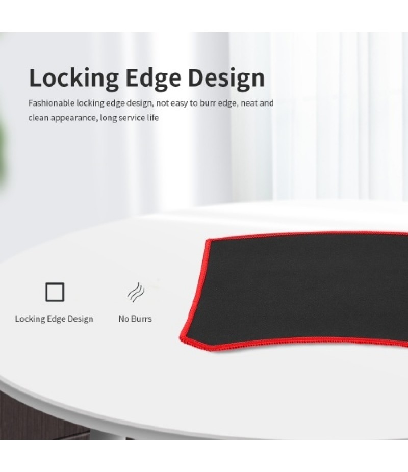 Mouse Pad Locking Edge Gaming Mouse Pad Anti-skid Wear-resistant Rubber Mouse Pad for Home Game Office