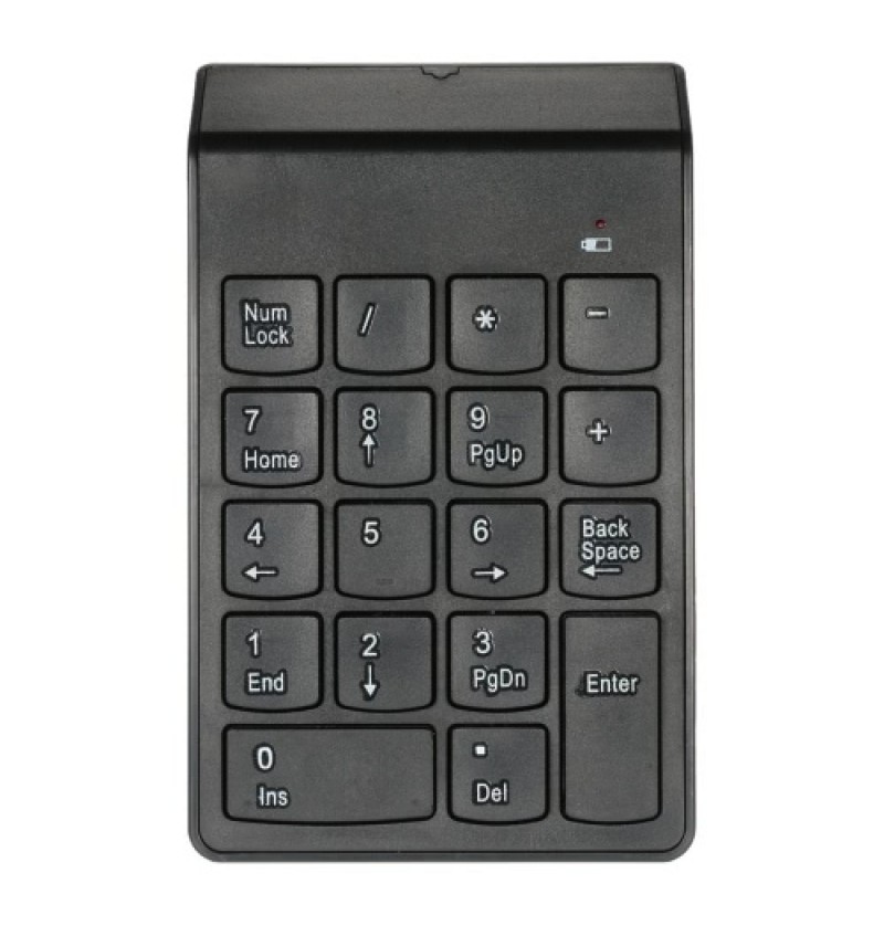 2.4G USB Numeric Keypad Wireless Number Pad 18 Keys Mini Digital Keyboard for iMac/MacBook/MacBook Air/Pro Laptop PC Notebook De
