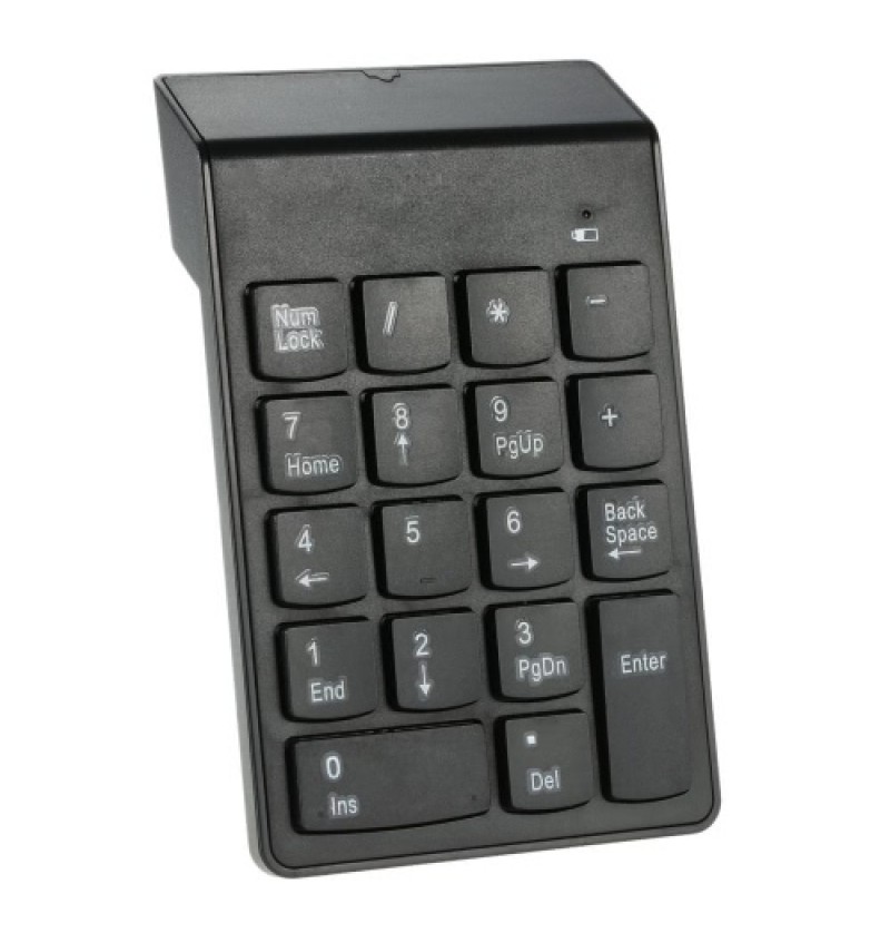 2.4G USB Numeric Keypad Wireless Number Pad 18 Keys Mini Digital Keyboard for iMac/MacBook/MacBook Air/Pro Laptop PC Notebook De