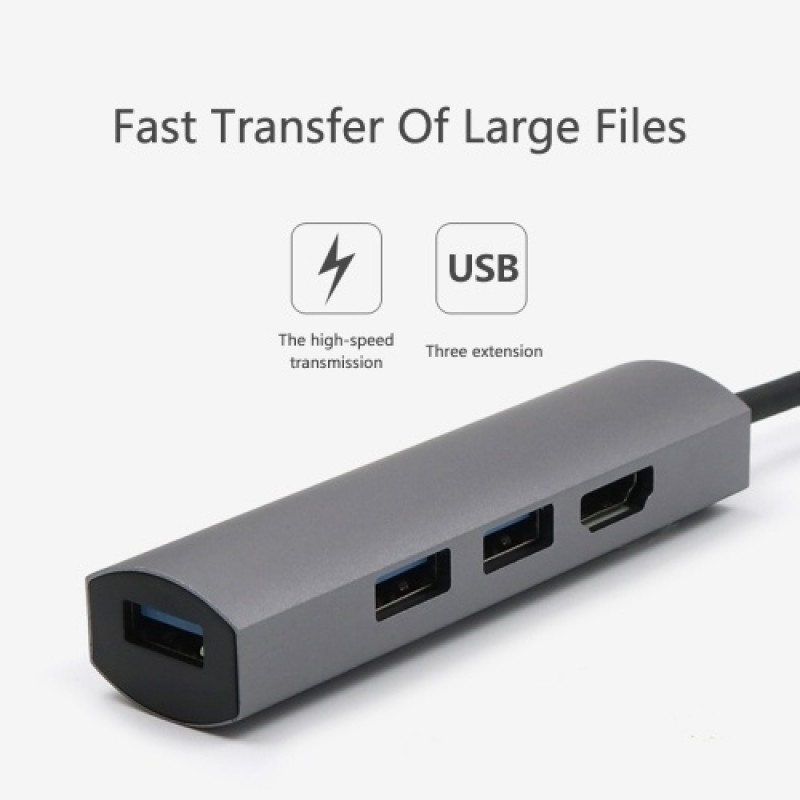 type-c hub3.0+HDMI4K Transverter Four In One Laptop Phone Patch Cord mate10P30