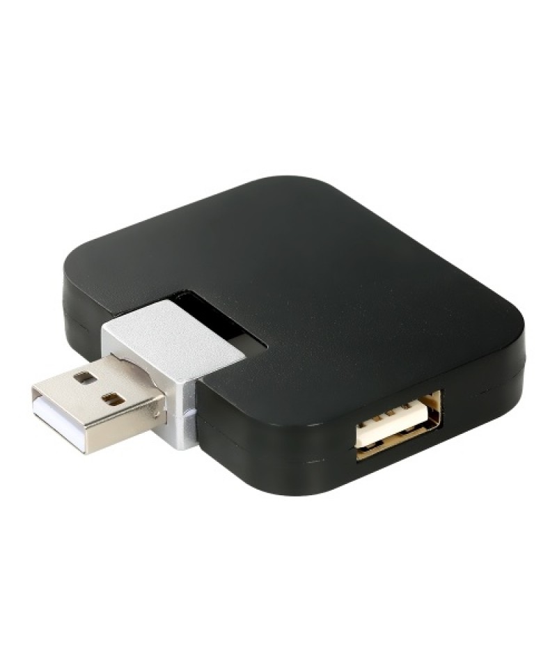 4-port USB2.0 Hub Rotating USB2.0 Converter Support USB Fan Mouse Keyboard Mobile Hard Disk U Disk USB Light for PC Laptop