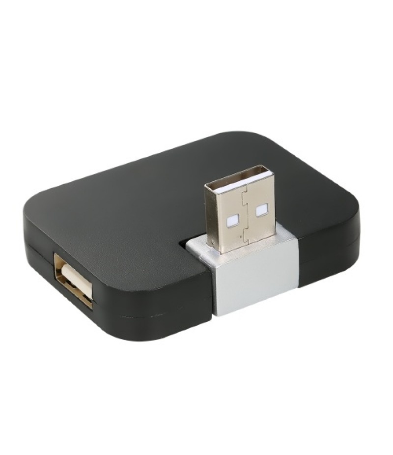 4-port USB2.0 Hub Rotating USB2.0 Converter Support USB Fan Mouse Keyboard Mobile Hard Disk U Disk USB Light for PC Laptop