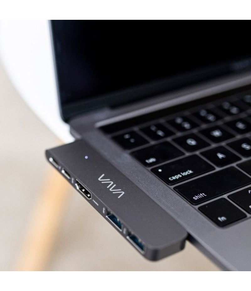 5-in-2 USB C Hub Multiport Adapter for MacBook Air MacBook Pro