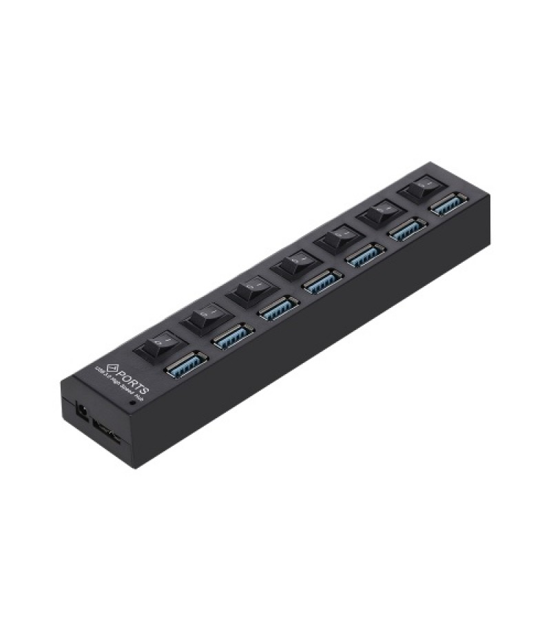 7-Port USB 3.0 HUB USB Splitter 7 Ports Expander with Switch For PC