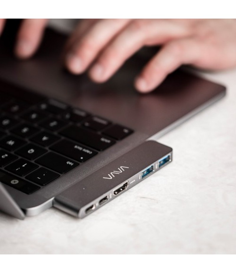 5-in-2 USB C Hub Multiport Adapter for MacBook Air MacBook Pro