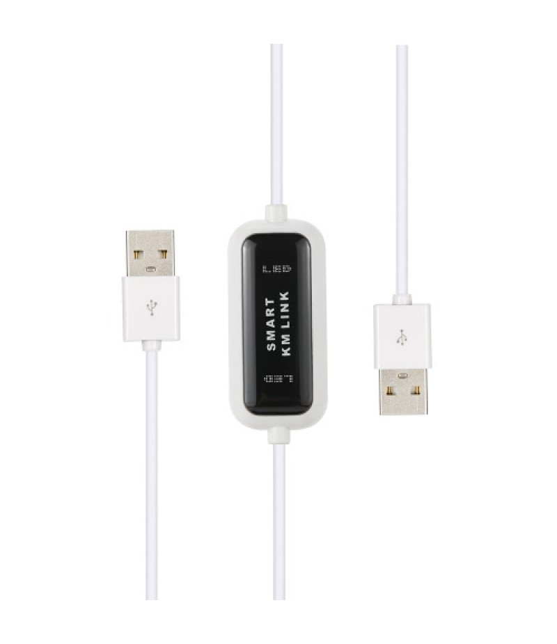 2 Port USB KM Keyboard Mouse Switch File Data Transfer Share Link Cable