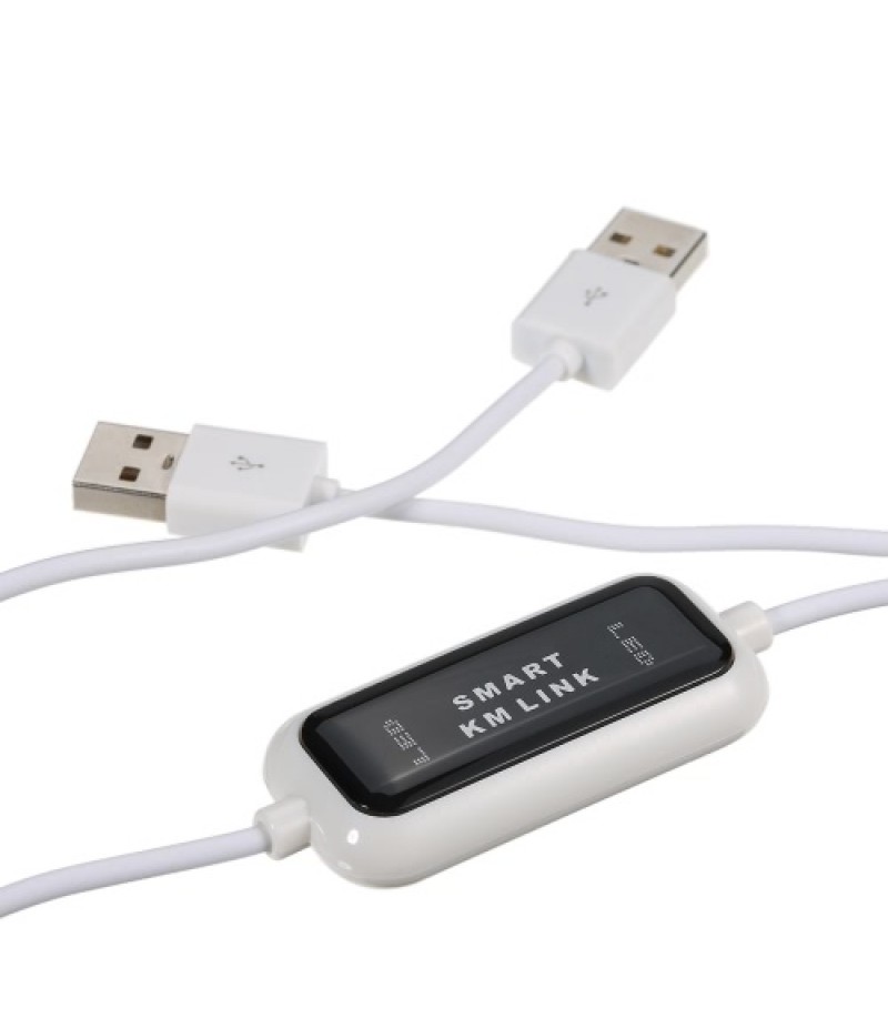 2 Port USB KM Keyboard Mouse Switch File Data Transfer Share Link Cable