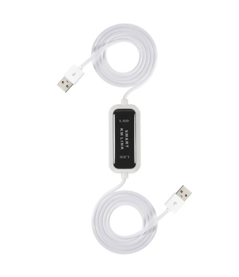 2 Port USB KM Keyboard Mouse Switch File Data Transfer Share Link Cable