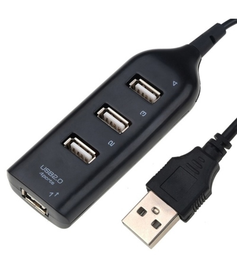 4-Ports USB Hub 1-Meter Portable USB 2.0/1.1 Splitter