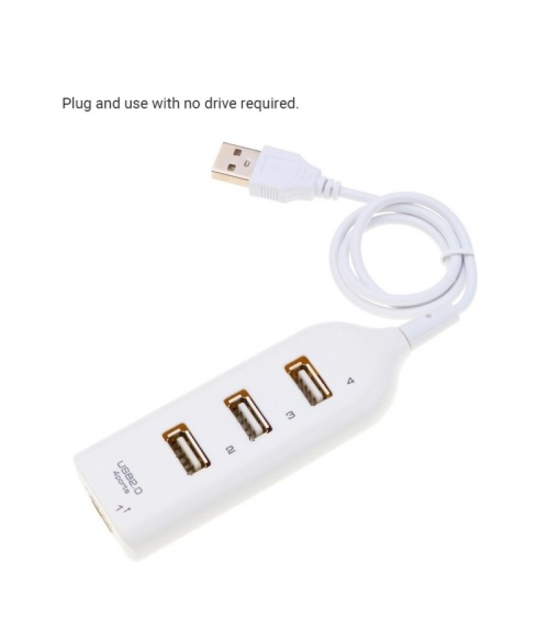 4-Ports USB Hub 1-Meter Portable USB 2.0/1.1 Splitter