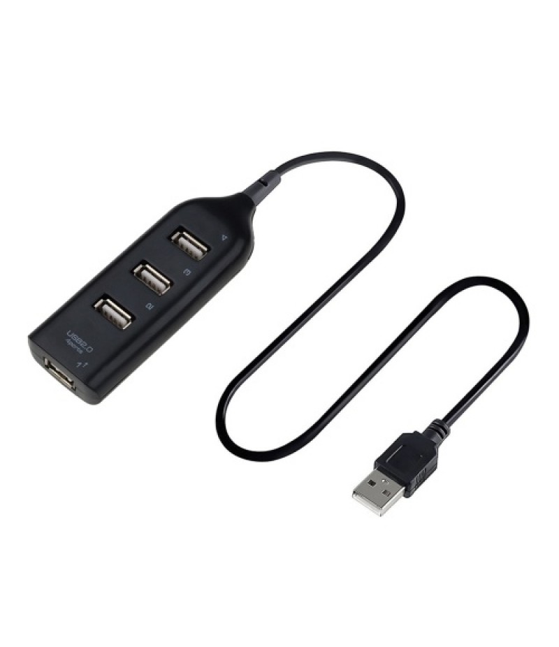 4-Ports USB Hub 1-Meter Portable USB 2.0/1.1 Splitter