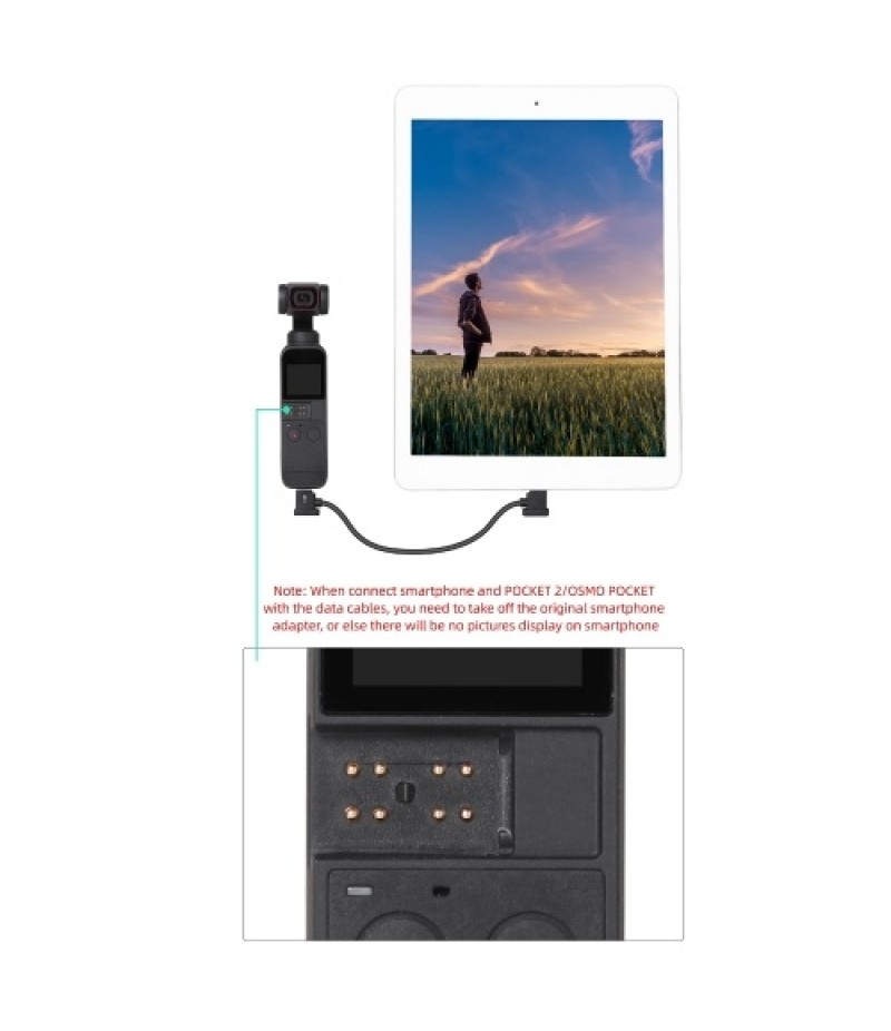 15cm Type C to IOS Date Cable for Smartphone/Table Compatible with DJI Mini 2/Air 2/Pocket 2/Osmo Pocket/ FPV Goggles v2