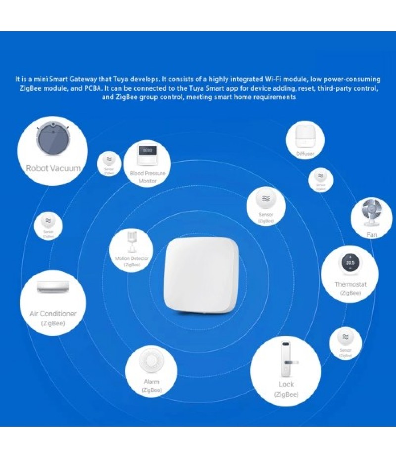 Powered by Tuya  Wired Smart Gateway Hub