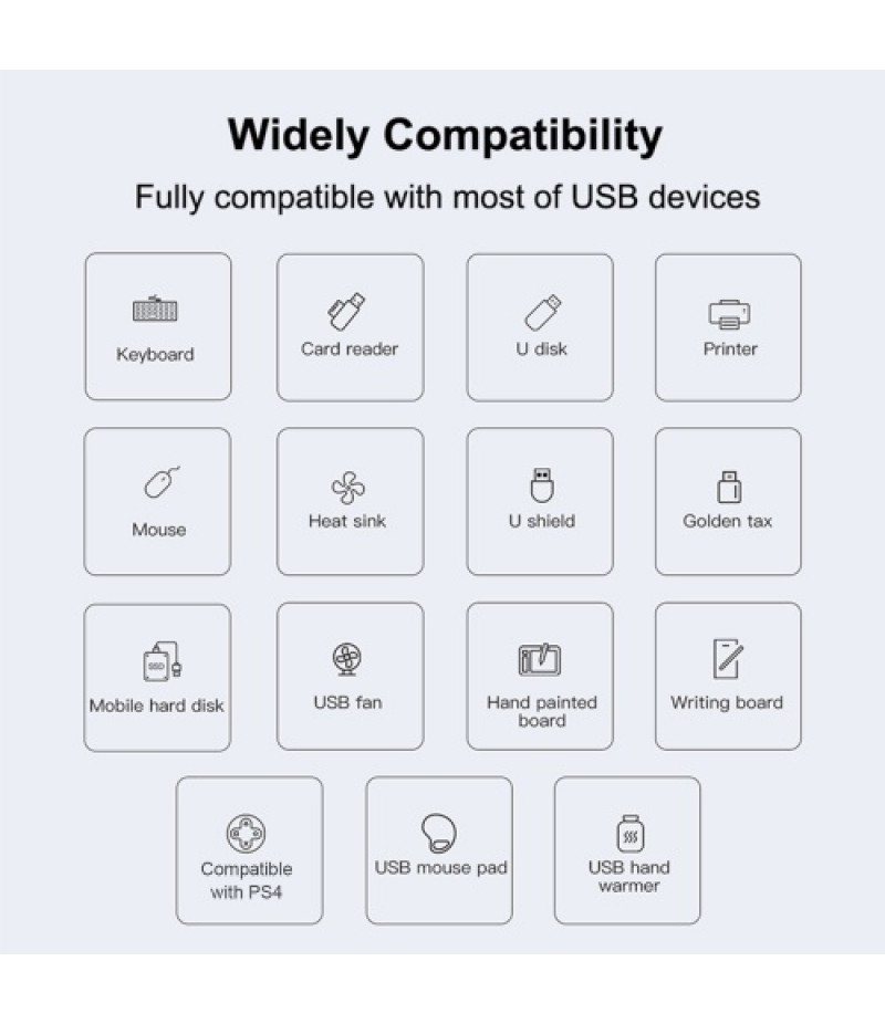 C809 Type C USB Hub 4-Port USB 3.0 Data Hub Adapter Portable USB 3.0 Hub Extension Cable Splitter 4 Ports High Speed Cable Split