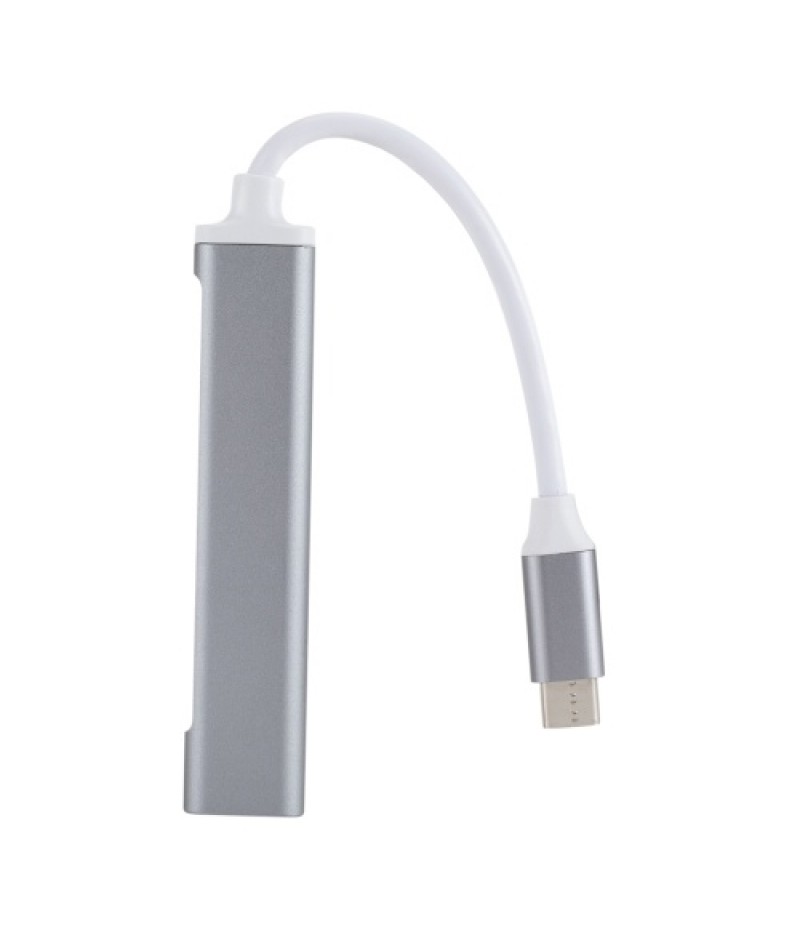C809 Type C USB Hub 4-Port USB 3.0 Data Hub Adapter Portable USB 3.0 Hub Extension Cable Splitter 4 Ports High Speed Cable Split