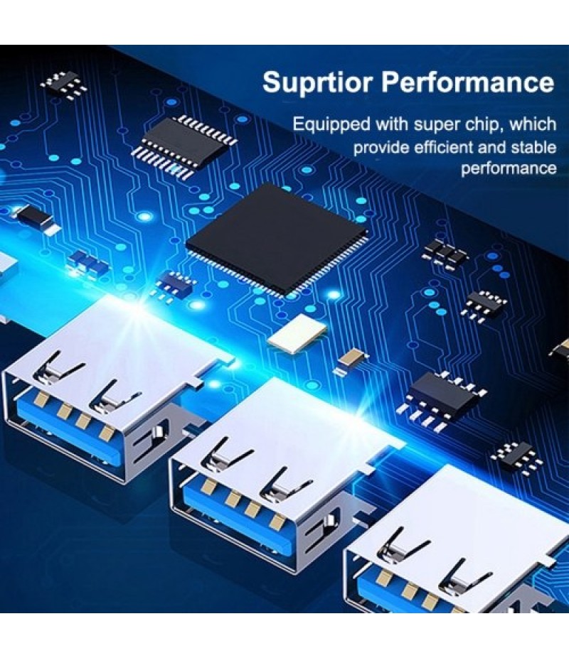 C809 Type C USB Hub 4-Port USB 3.0 Data Hub Adapter Portable USB 3.0 Hub Extension Cable Splitter 4 Ports High Speed Cable Split