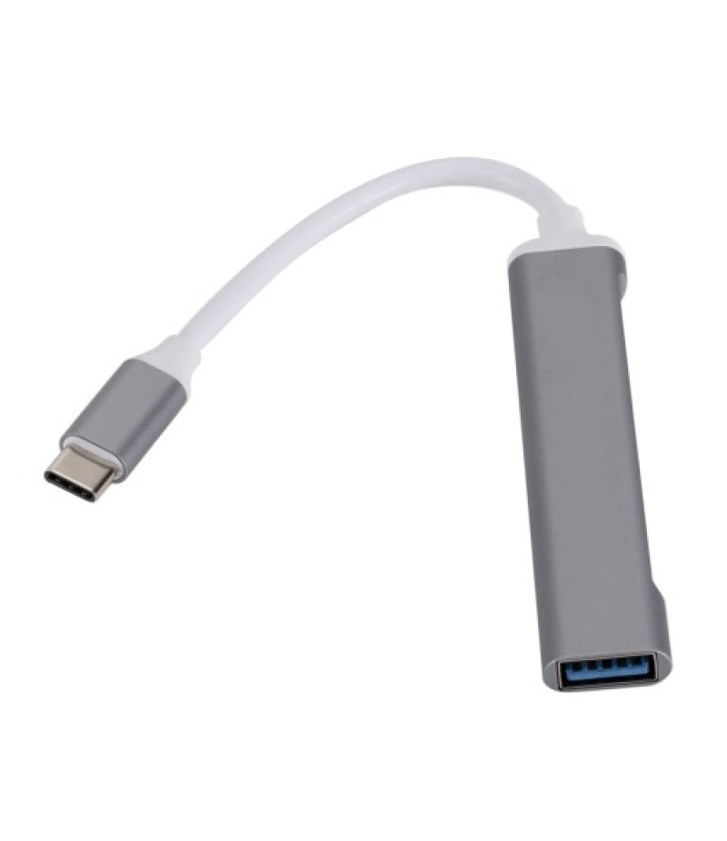 C809 Type C USB Hub 4-Port USB 3.0 Data Hub Adapter Portable USB 3.0 Hub Extension Cable Splitter 4 Ports High Speed Cable Split