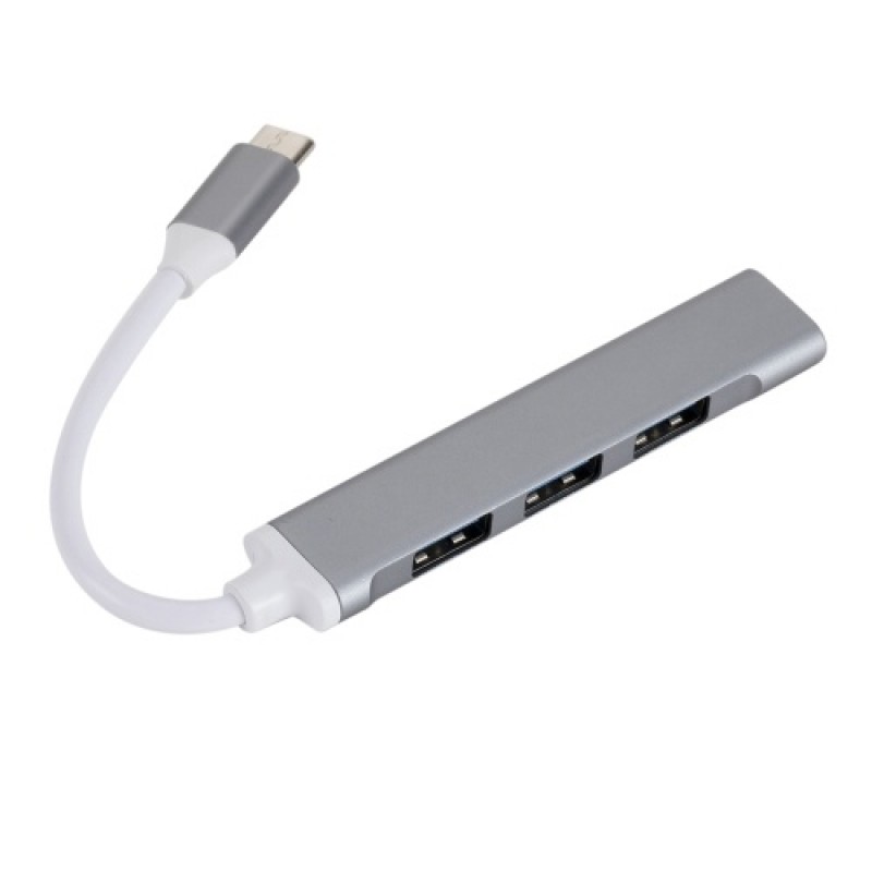 C809 Type C USB Hub 4-Port USB 3.0 Data Hub Adapter  USB 3.0 Hub Extension Cable Splitter 4 Ports High Speed Cable Split