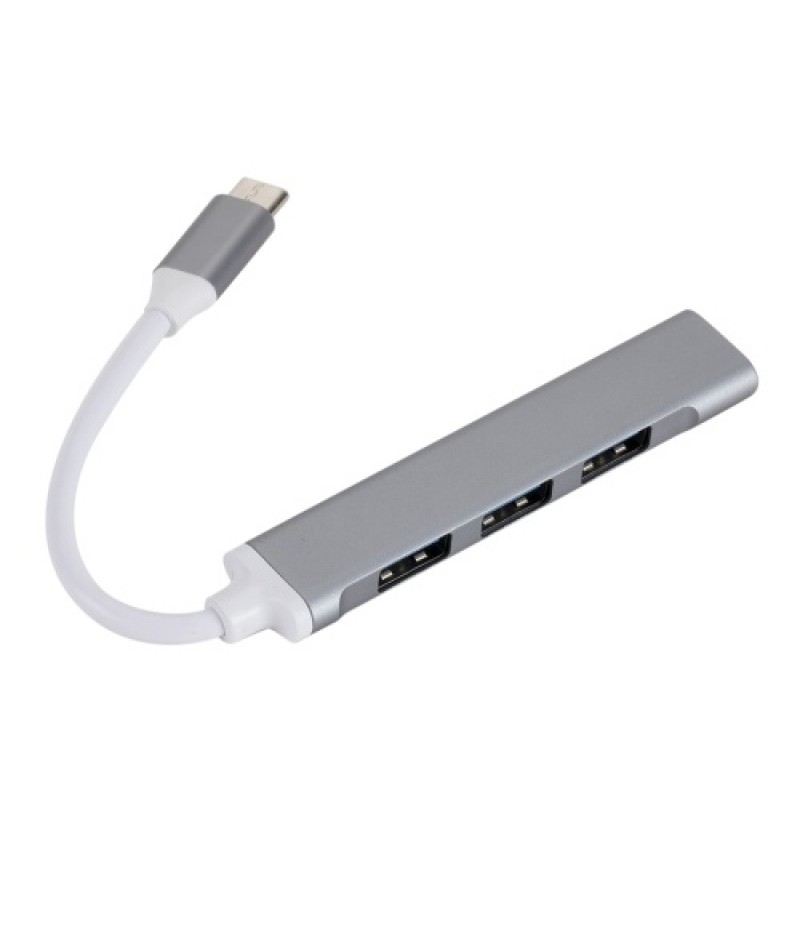 C809 Type C USB Hub 4-Port USB 3.0 Data Hub Adapter Portable USB 3.0 Hub Extension Cable Splitter 4 Ports High Speed Cable Split