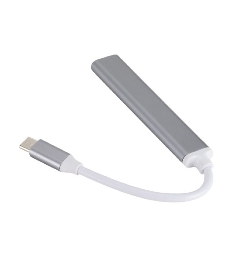 C809 Type C USB Hub 4-Port USB 3.0 Data Hub Adapter Portable USB 3.0 Hub Extension Cable Splitter 4 Ports High Speed Cable Split