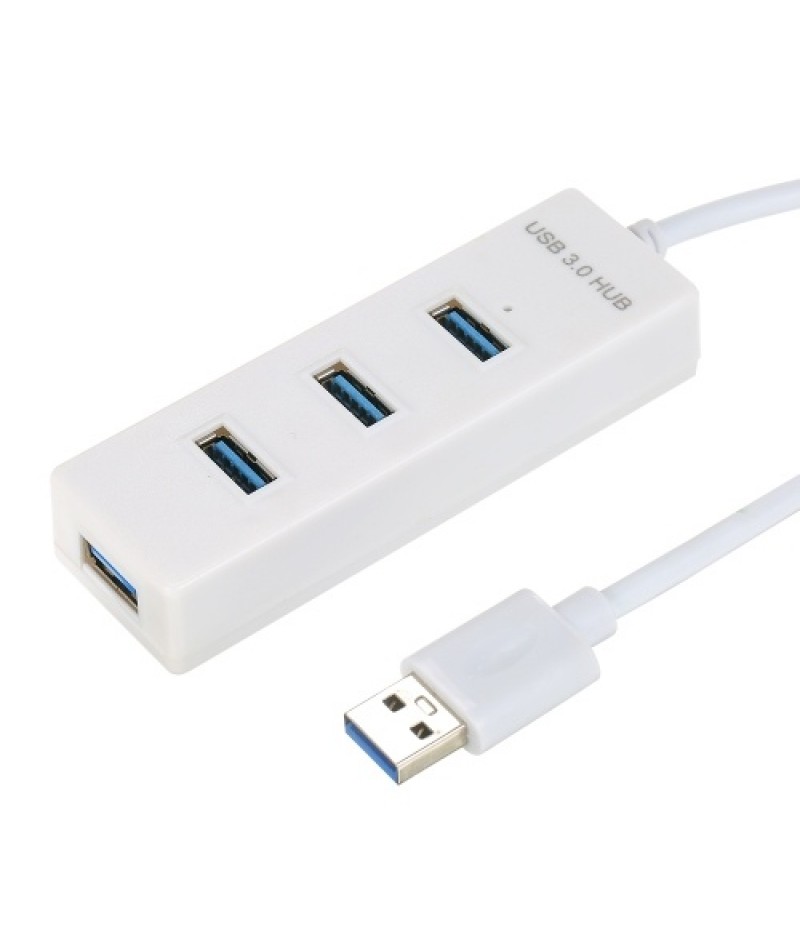 USB3.0 Hi-speed Hub 4 Port USB3.0 Hub with Micro USB Power Supply Simultaneous Use 5Gbps Transmission Large Files Small &amp; Li