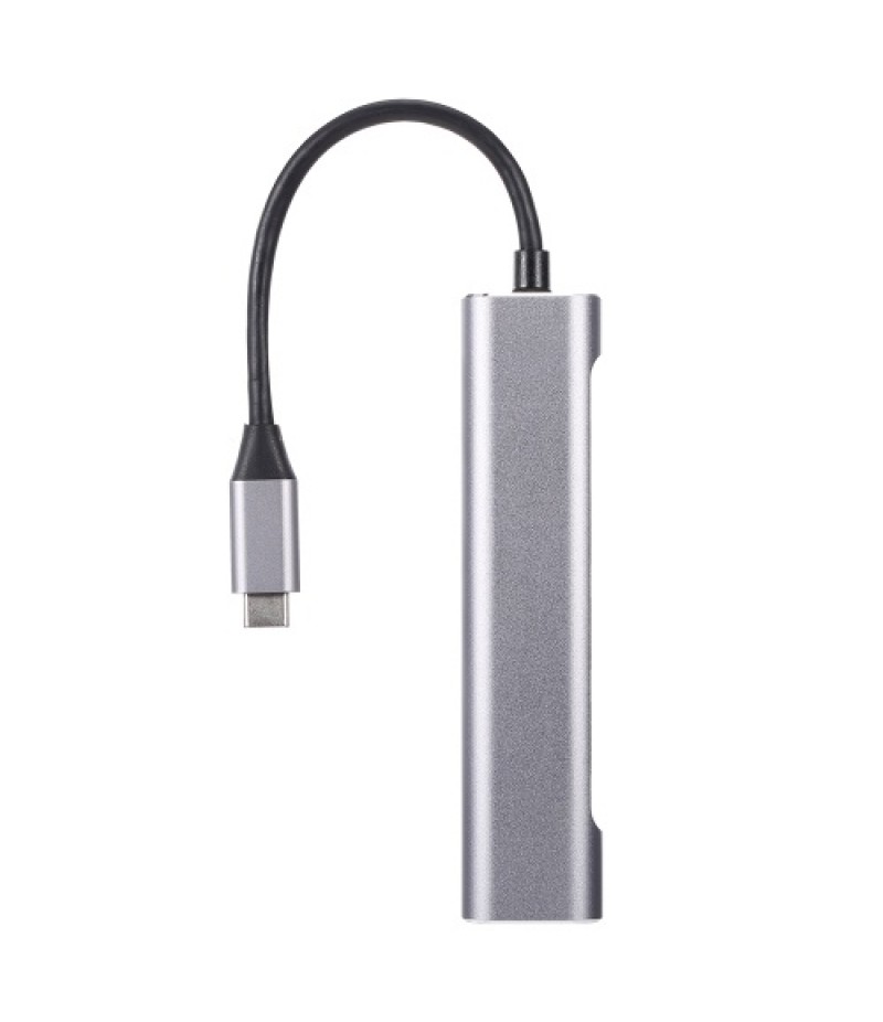 5-in-1 USB-C Hub USB3.0 USB2.0 Type-C to 4K HD Converter PD Quick Charge /Data Transfer USB Hub