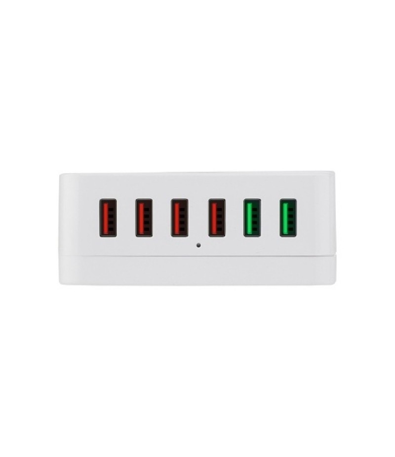 6-port USB Charger USB QC3.0 Quick Charger Wireless Charging Station for Mobile Phone Tablet US Plug