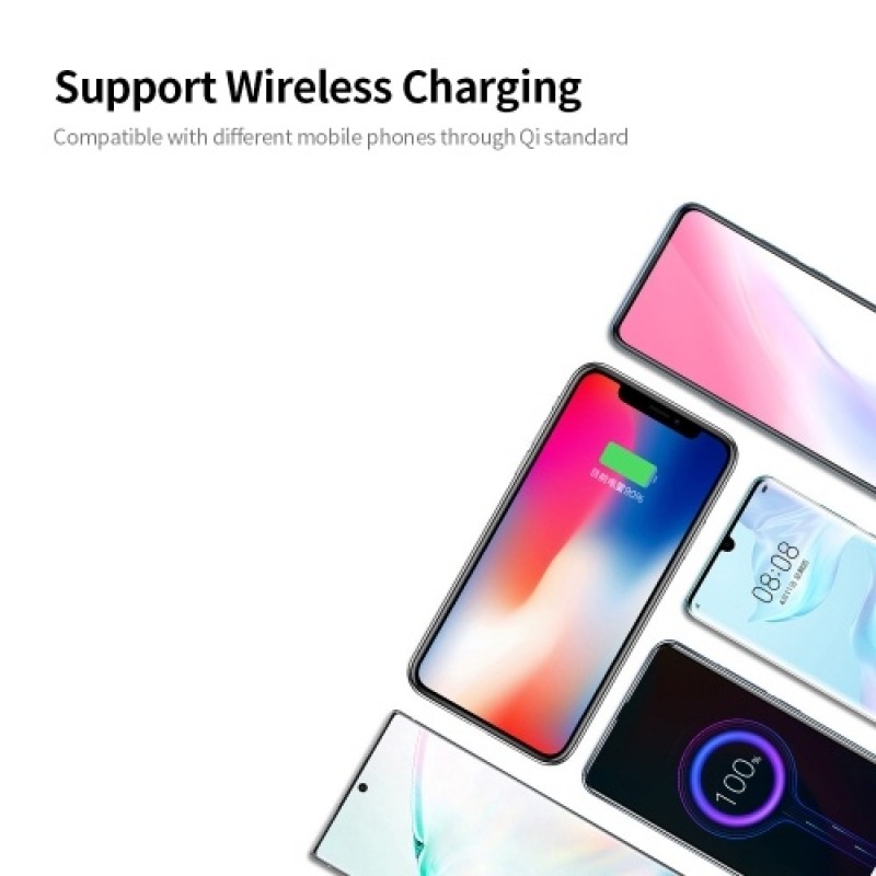 6-port USB Charger USB QC3.0 Quick Charger Wireless Charging Station for Mobile Phone Tablet US Plug
