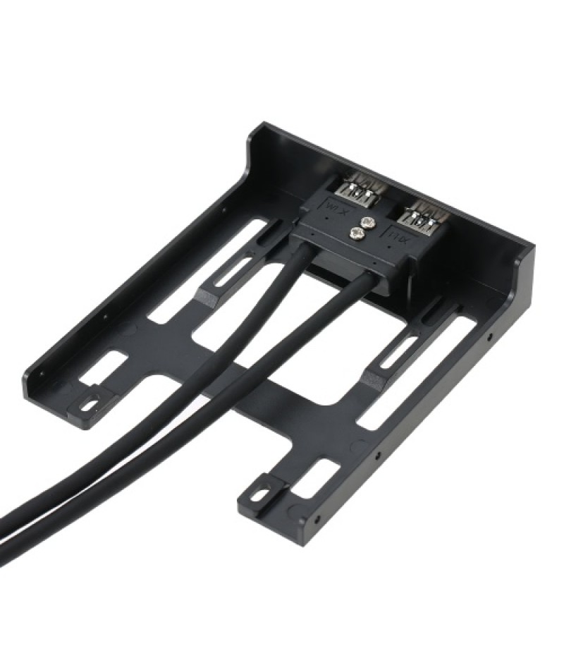 USB 3.0 Front Panel Hub 2 Port Expansion Bay 20 Pin to USB3.0 60cm Bracket Adapter Cable for PC Desktop 2.5" Floppy Bay