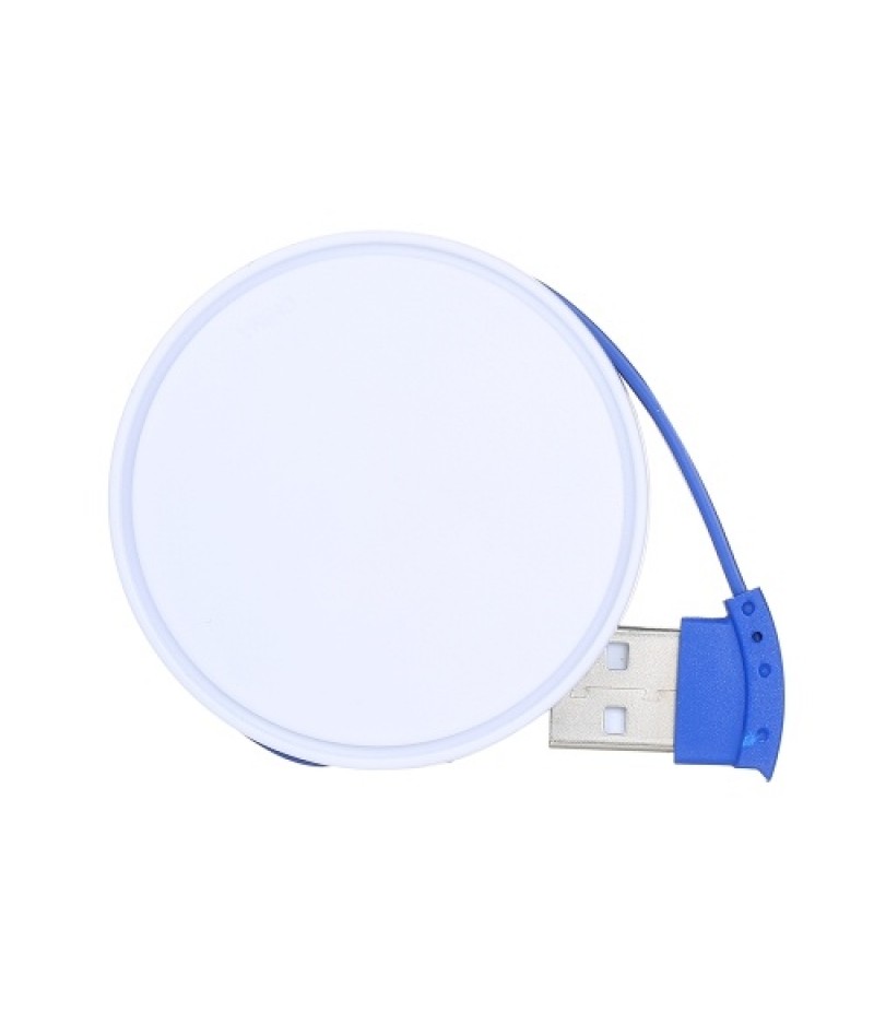 Mini Portable 4-in-1 Hub with 4 USB 2.0 Ports USB Male to 4 USB Female Adapter for Laptop Desktop USB Extension Converter, White