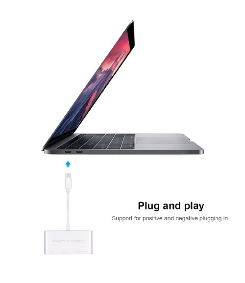 T-693 USB C USB 3.1 Type C HUB with Card Reader 5 in 1 USB-C Hub
