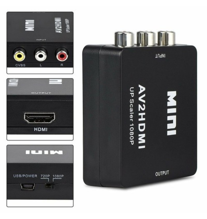 Mini Portable USB Charge Transverter Adjustable 720P/1080P High Definition Converter