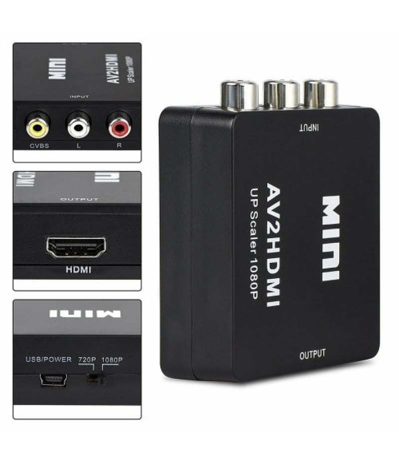 Mini Portable USB Charge Transverter Adjustable 720P/1080P High Definition Converter