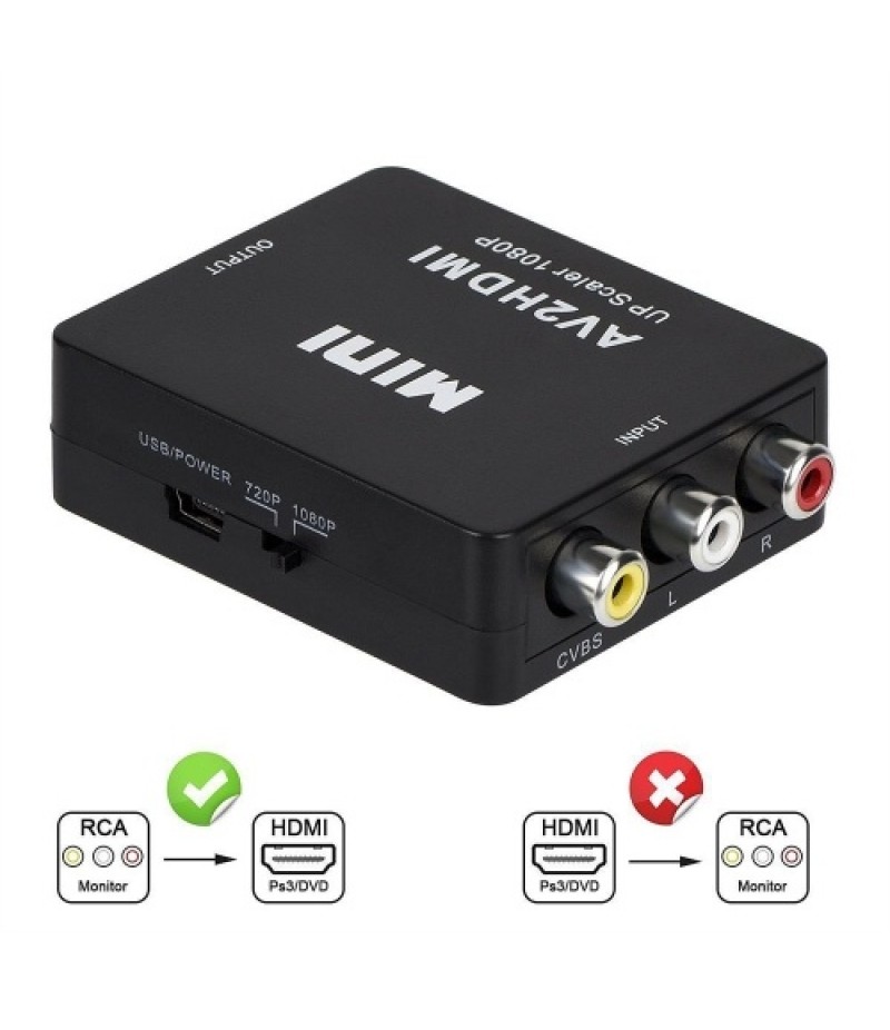 Mini Portable USB Charge Transverter Adjustable 720P/1080P High Definition Converter