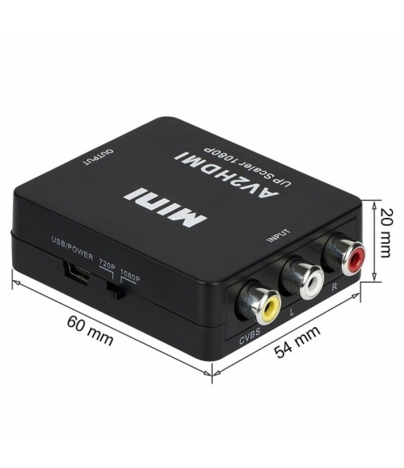 Mini Portable USB Charge Transverter Adjustable 720P/1080P High Definition Converter
