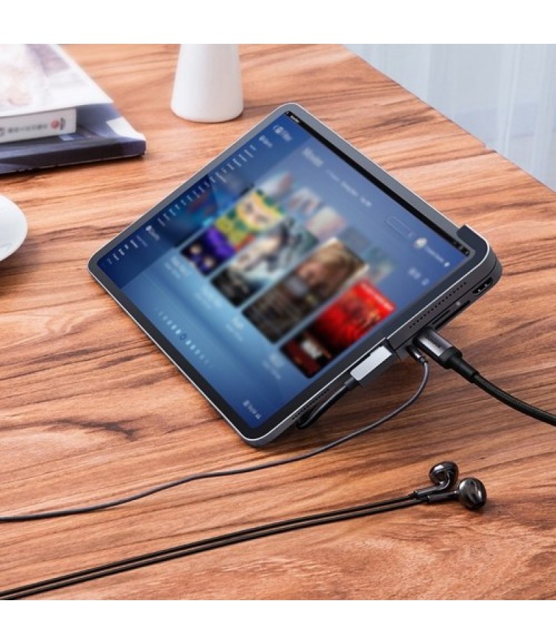 Type-C Docking Station Transfer High-Definition Multi-media Interface USB3.0 Hub with 3.5mm Jack/ Supported Service Digital Memo