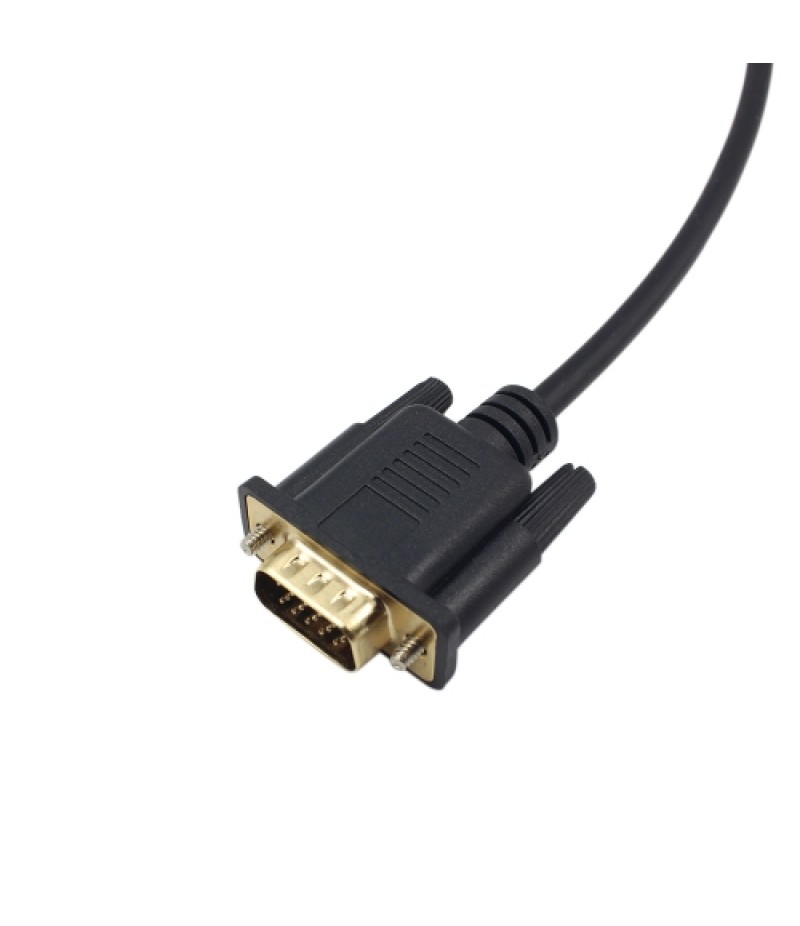 1.8M Male Display Port DP to VGA Male Adapter Cable Converter 1080P Video Cable for Projector DTV TV HDVD Player Black