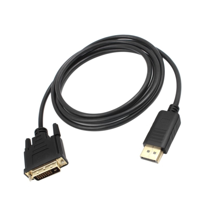 1.8M DP to DVI Adapter DisplayPort Display Port to DVI Cable Adapter Converter Male to Male Video Cable 1080P for Monitor Projec