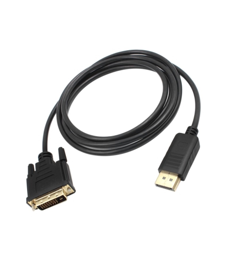 1.8M DP to DVI Adapter DisplayPort Display Port to DVI Cable Adapter Converter Male to Male Video Cable 1080P for Monitor Projec
