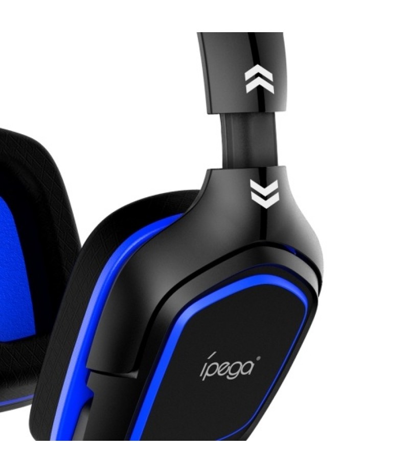  PG-R006 Gaming Headset Surround Sound Headset with High Sensitive Microphone for PC Switch PS4 CellPhone Black+Blue