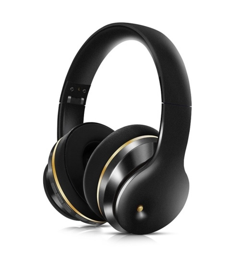 EL528 Wireless BT Headphone Foldable Stereo ANC Headset Sports Gaming TF/FM/Wired Mode Earphone for Phone/Laptop/PC Black&amp;Go