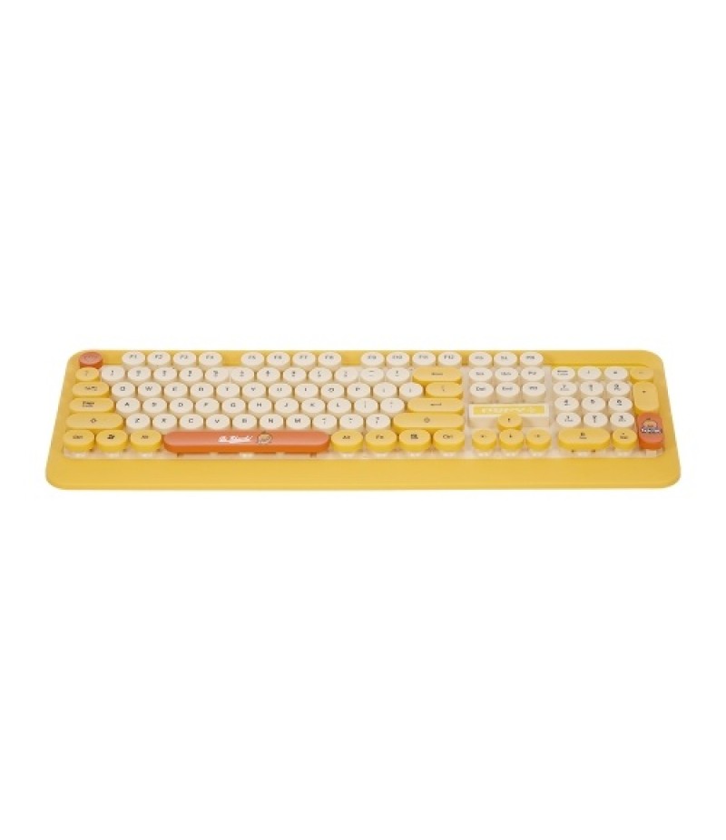 K68 2.4GHz Wireless Cute Retro Round Keycap Keyboard Mouse Set