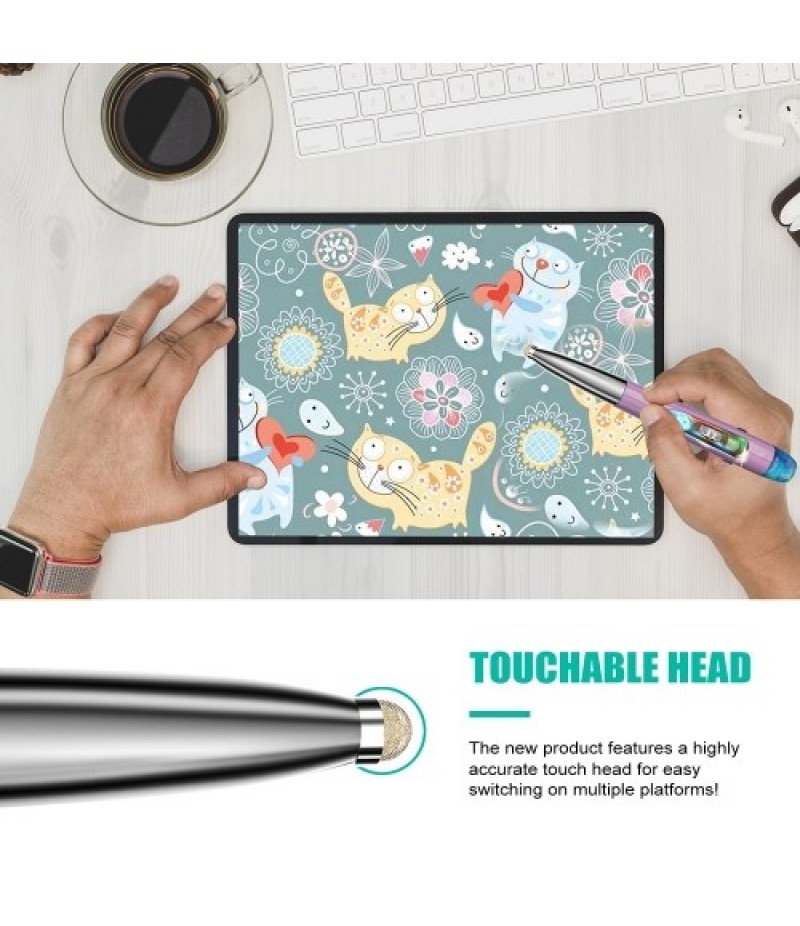 Three Mode 2.4G+BT3.0+5.0 Wireless Optical Pen Mouse 800/1200/1600DPI Rechargeable Pocket Pen Mouse for PC Laptop Computer Red