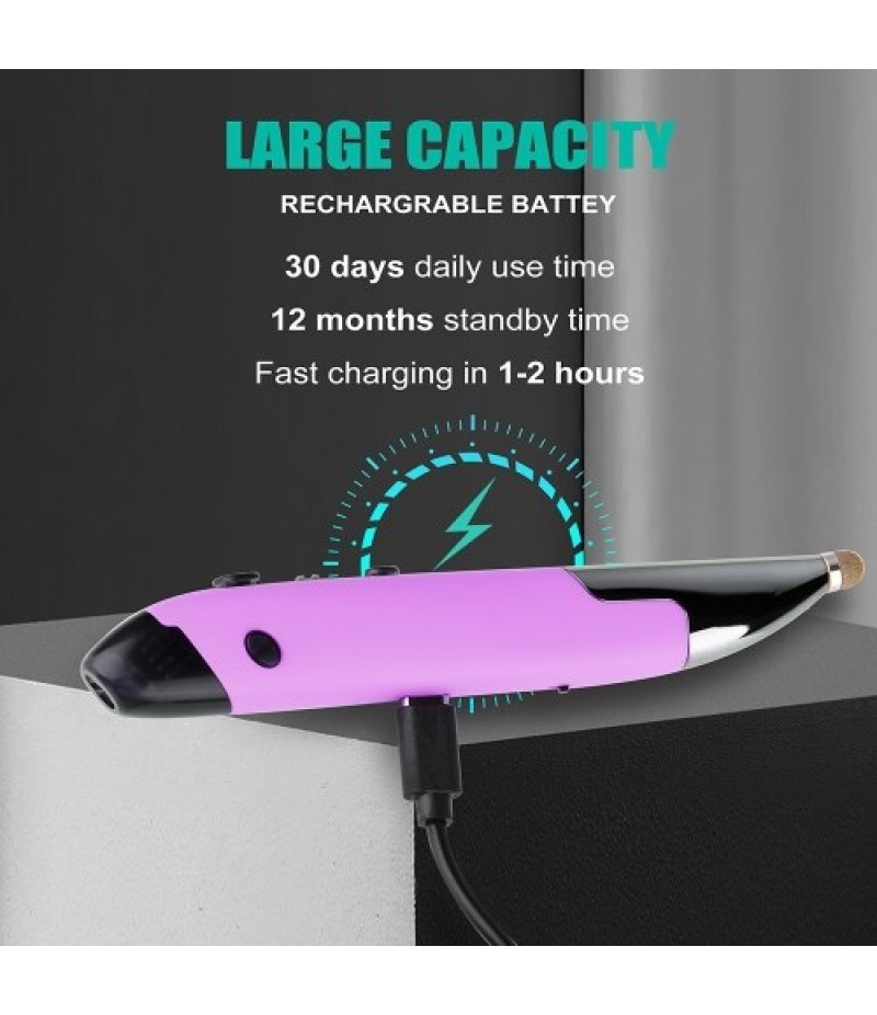 Three Mode 2.4G+BT3.0+5.0 Wireless Optical Pen Mouse 800/1200/1600DPI Rechargeable Pocket Pen Mouse for PC Laptop Computer Red