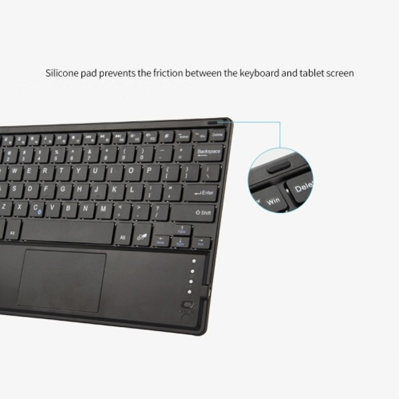 TY3310 Tablet Keyboard Protective Case BT3.0 Keyboard Detachable Protective Case with Touchpad For 9inch to 10.5inch Tablet