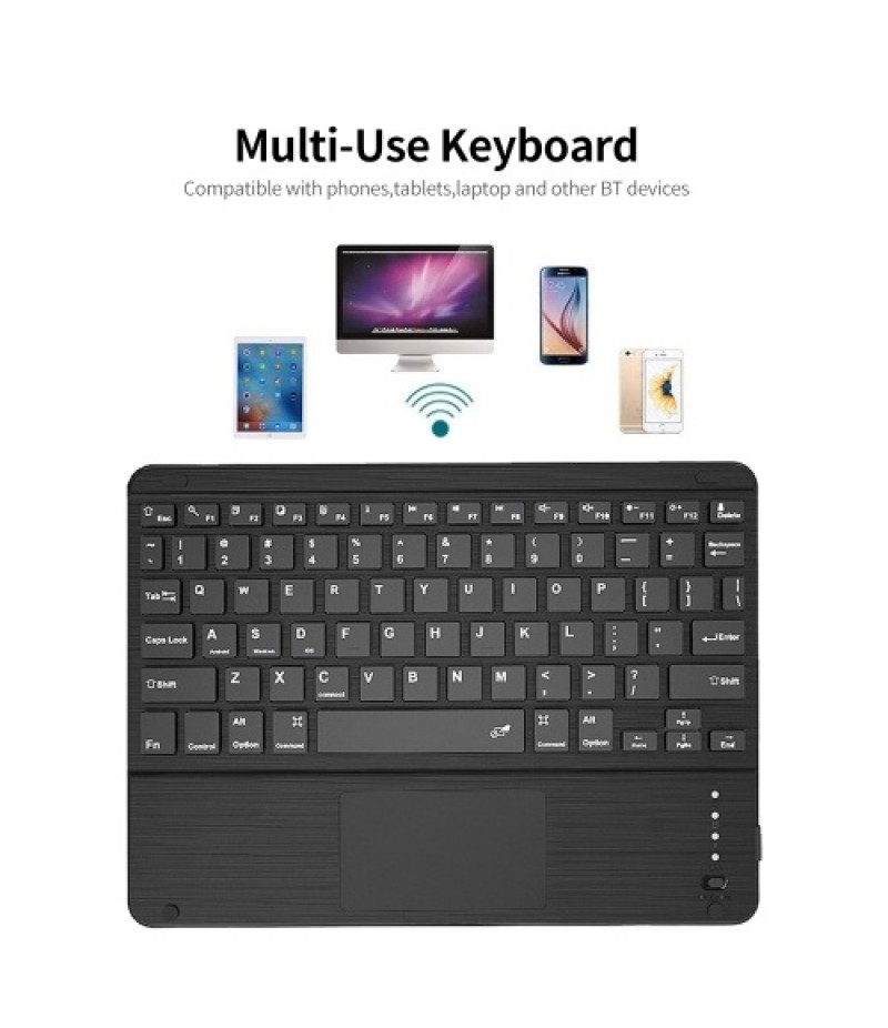 TY3310 Tablet Keyboard Protective Case BT3.0 Keyboard Detachable Protective Case with Touchpad For 9inch to 10.5inch Tablet
