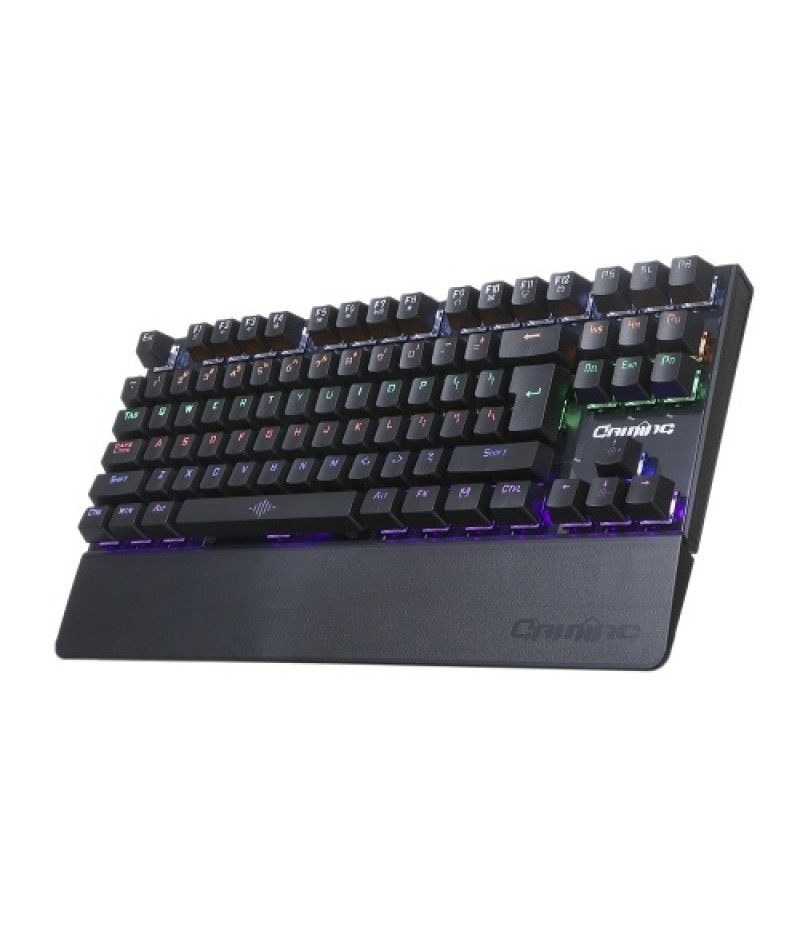 Illuminated Keyboard 87 Keys Gaming Keyboard USB Powered Operated 3 Levels Adjustable Brightness Dimmable for Computer Laptop E-