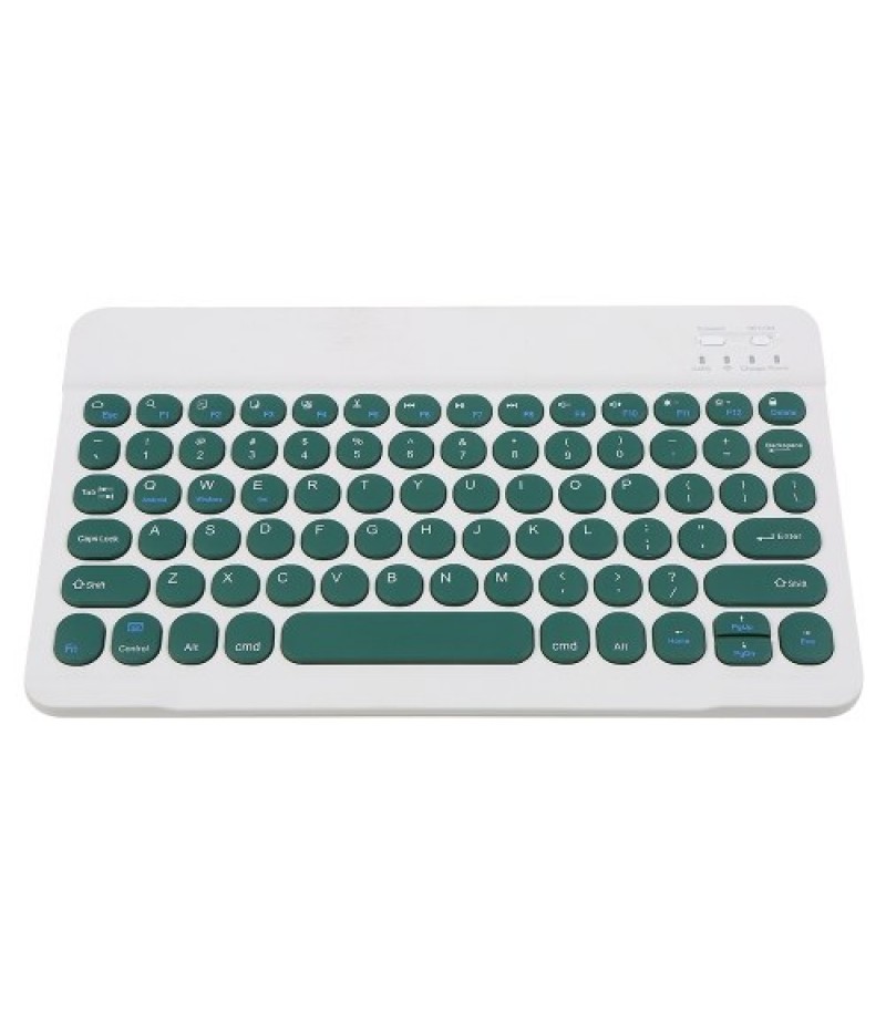 BT Keyboard Rechargeable Mute Multi-system Compatibility Multi-function Keys Compatibility BT Keyboard + USB Cable Dark Green