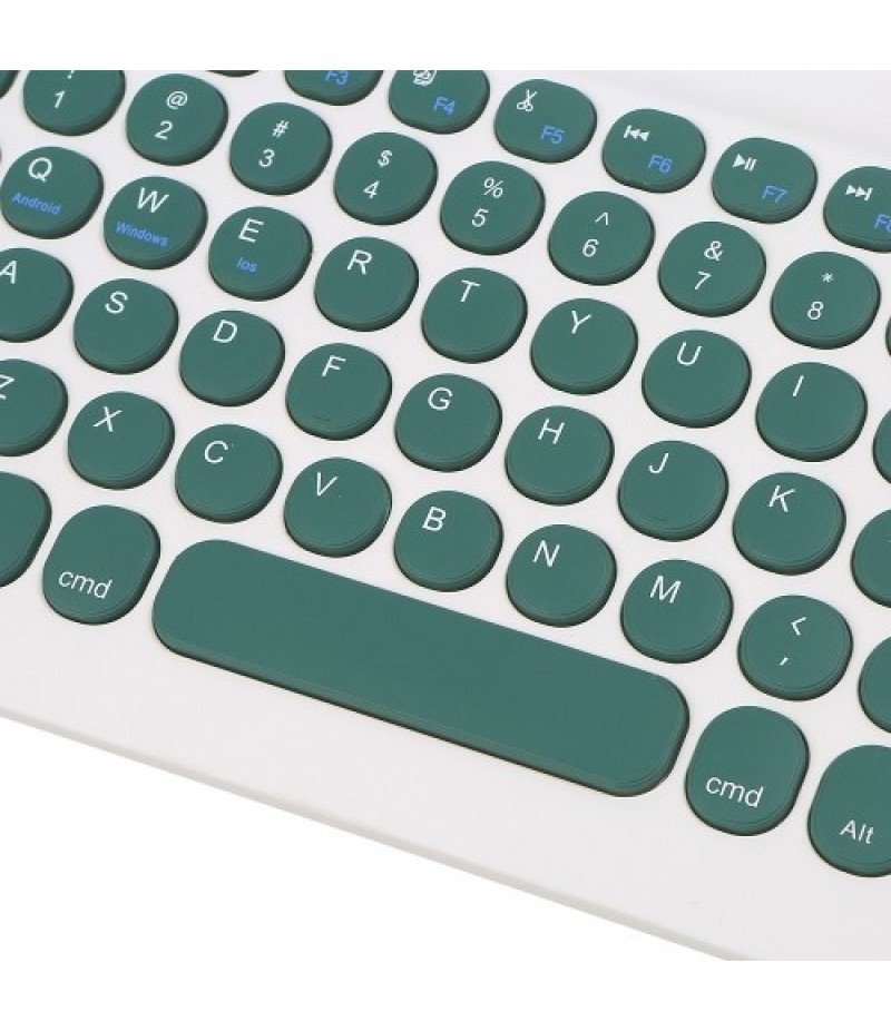BT Keyboard Rechargeable Mute Multi-system Compatibility Multi-function Keys Compatibility BT Keyboard + USB Cable Dark Green