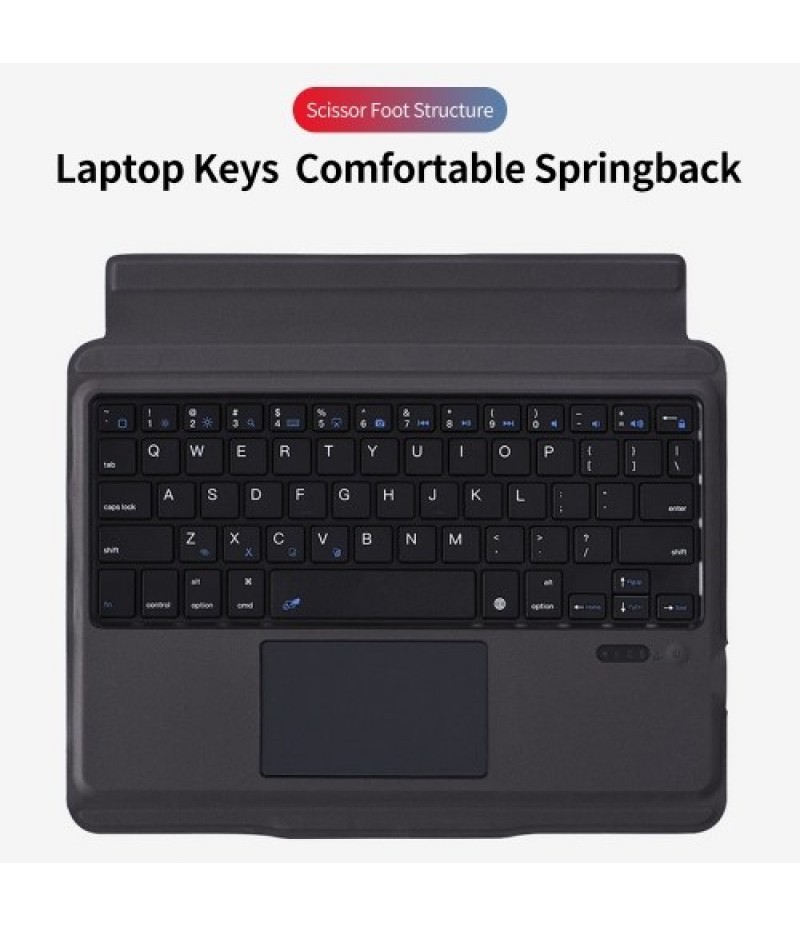 T207 Keyboard Protective Case with Detachable BT Keyboard Touchpad Compatible with iPad Pro 11(2018/2020/2021)/iPad Air4 10.9(20